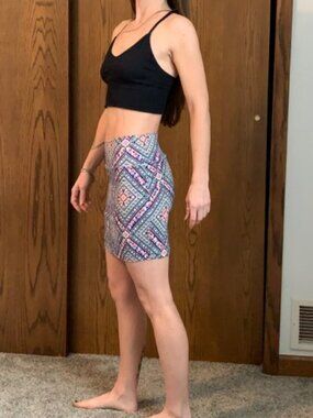 Charlotte Russe Colorful Mini Skirt